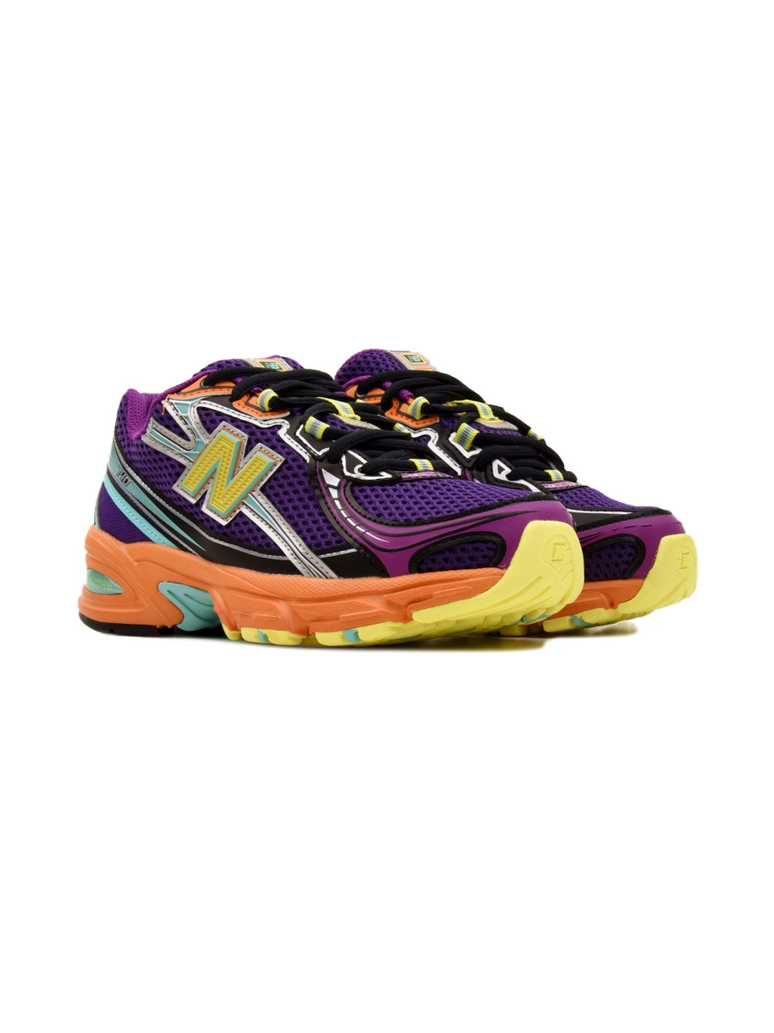 New Balance 740 Baskets Jaune Violet Homme Femme - 2