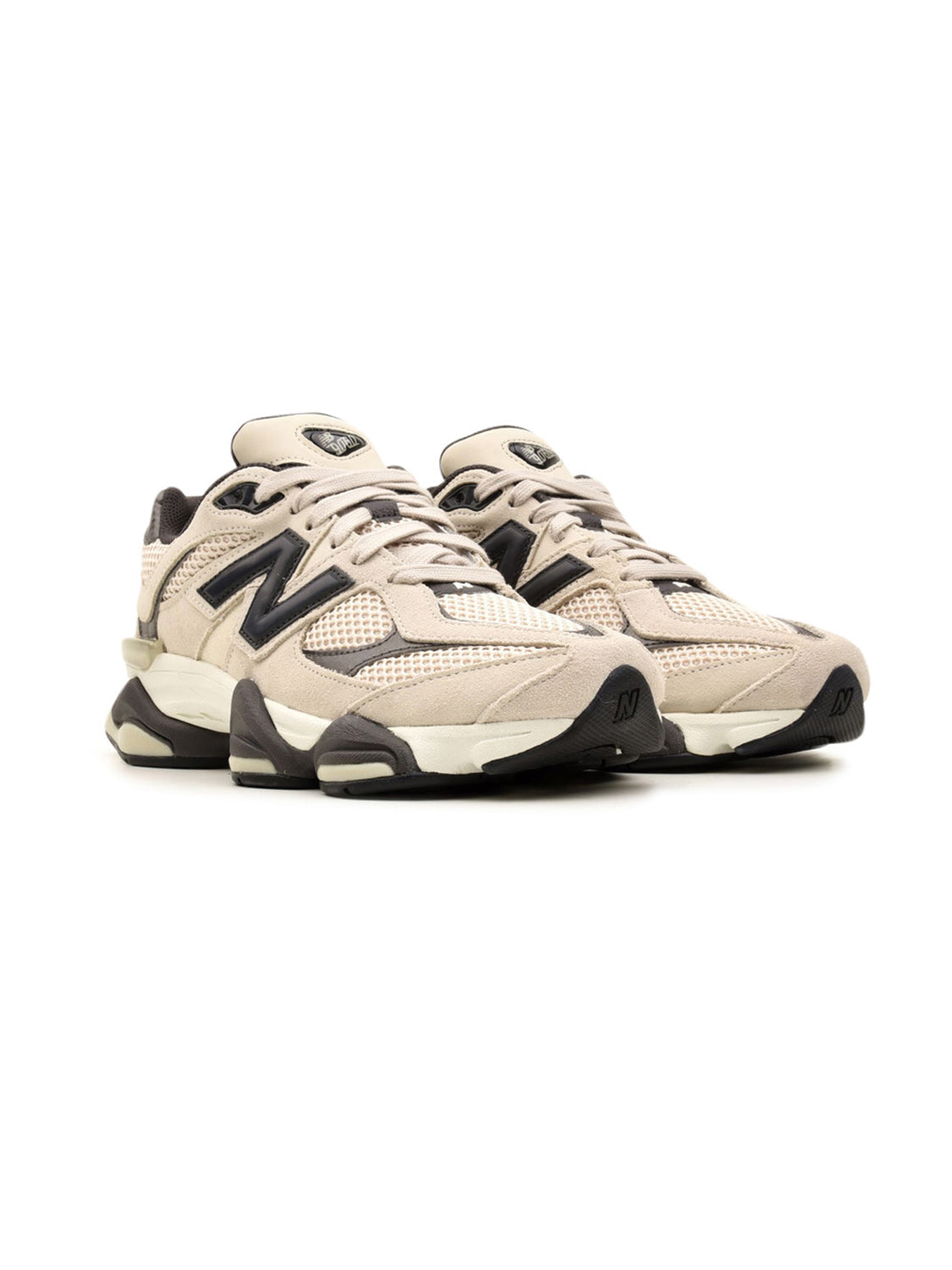 New Balance 9060 Timberwolf Black Cement Baskets Gris Noir Homme Femme - 2