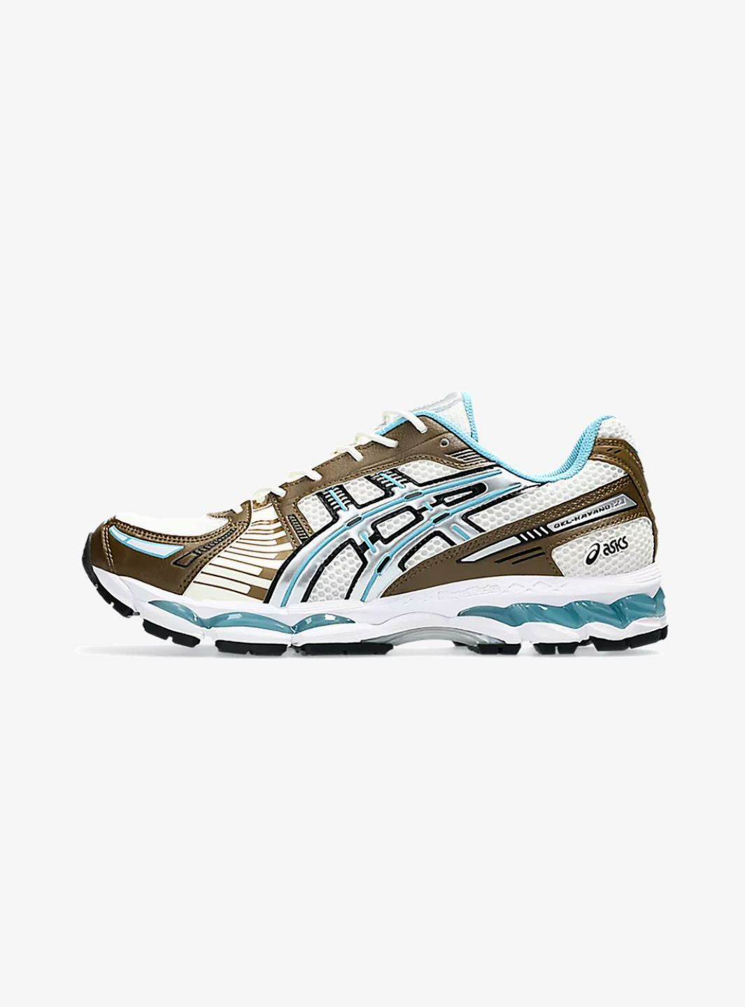 ASICS Gel-Kayano 12.1 Brown Blue Baskets Marron Bleu Homme Femme - 1