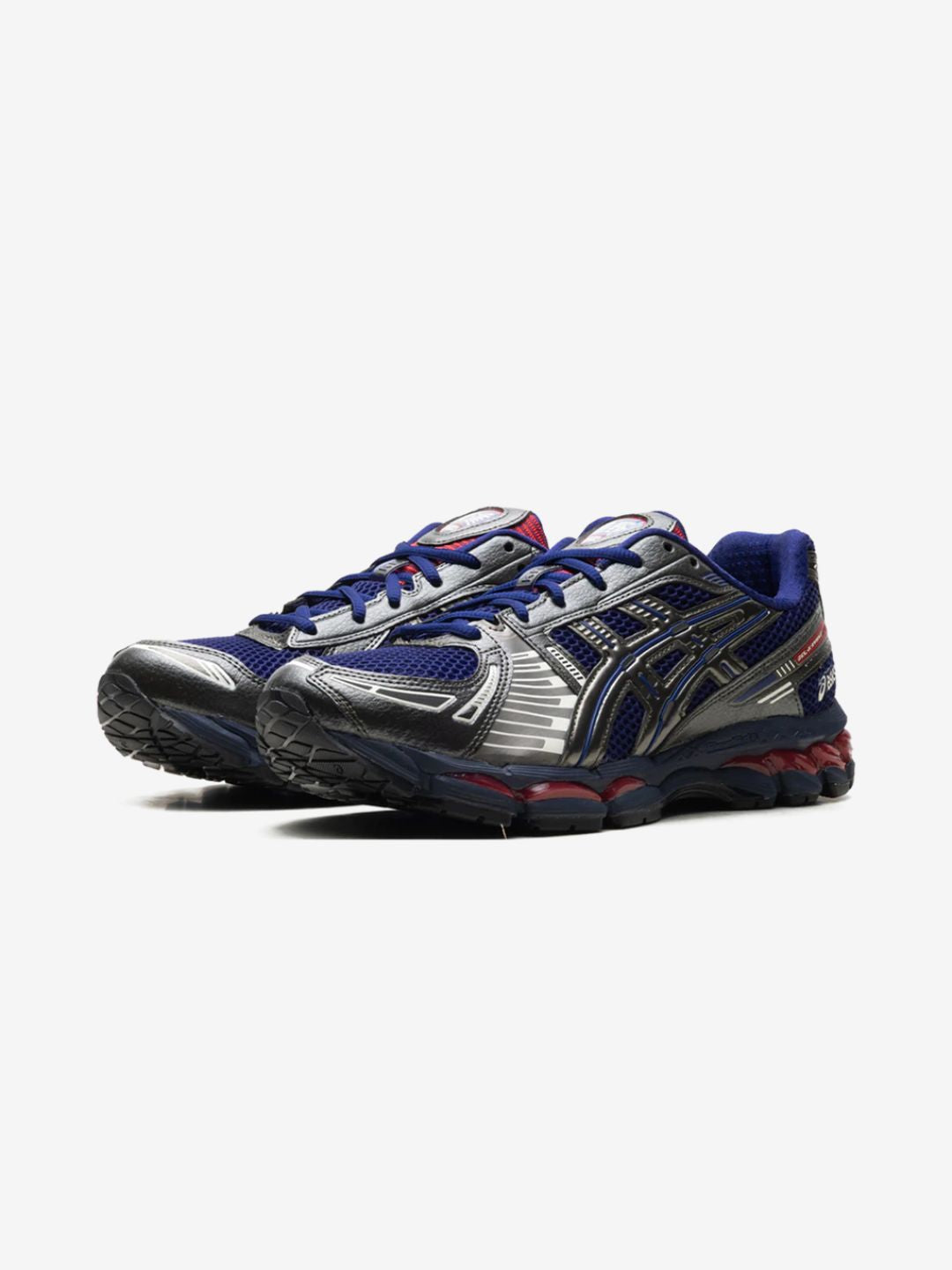 ASICS Gel-Kayano 12.1 x Kith Marvel Captain America Baskets Bleu Gris Mixte - 2