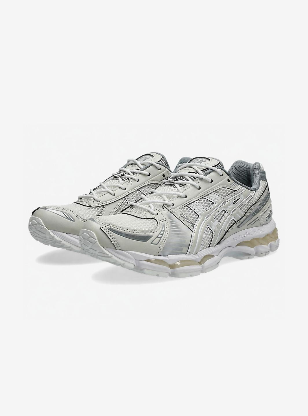 ASICS Gel-Kayano 12.1 Cream Smoke Grey Baskets Crème Gris Homme Femme - 2