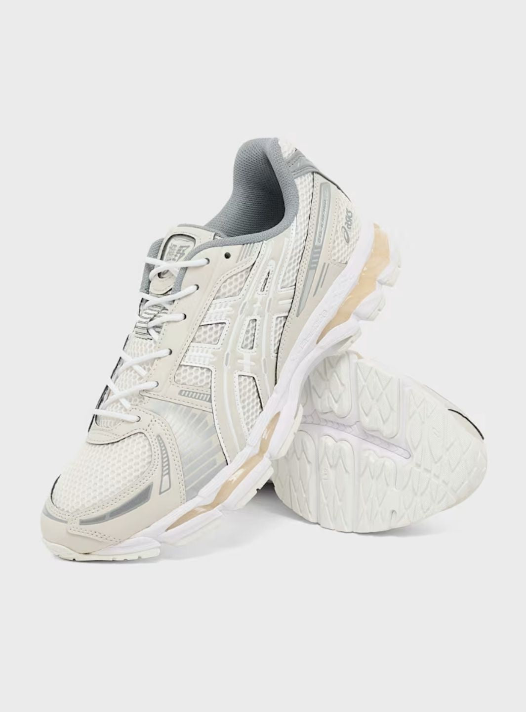 ASICS Gel-Kayano 12.1 Cream Smoke Grey Baskets Crème Gris Homme Femme - 8