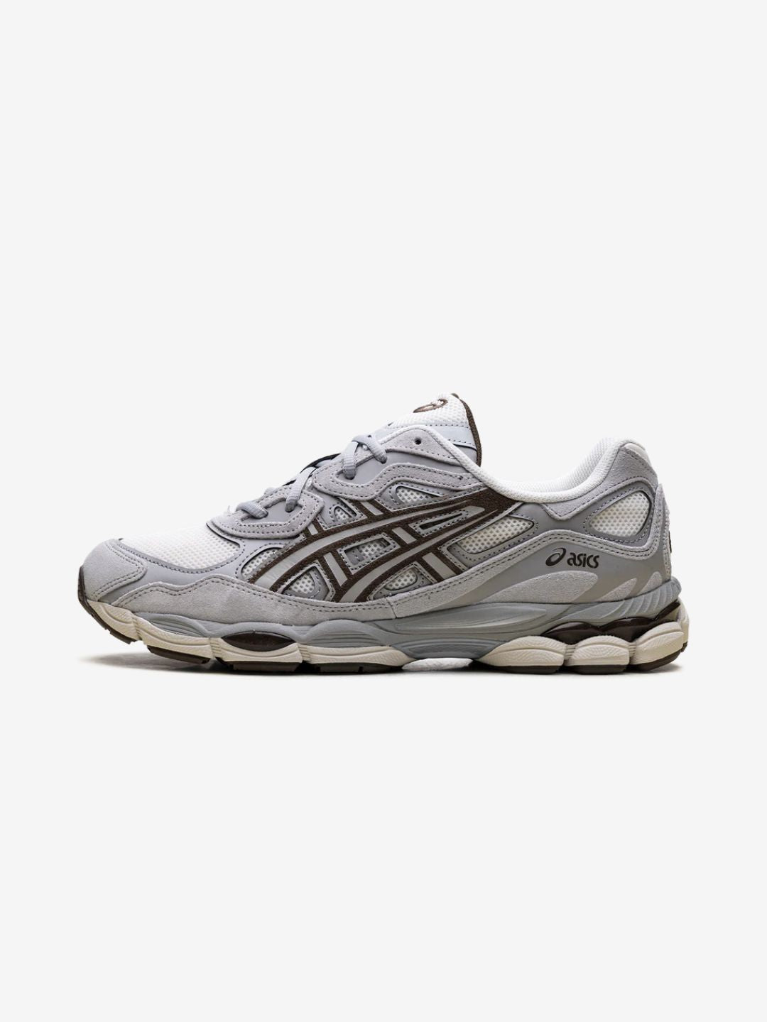 ASICS Gel-NYC Cream Cement Grey Brown Baskets Crème Gris Homme Femme - 1