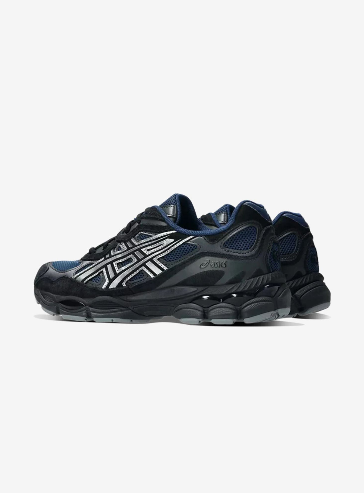 ASICS Gel-NYC Independence Blue Pure Silver Baskets Bleu Marine Mixte - 4