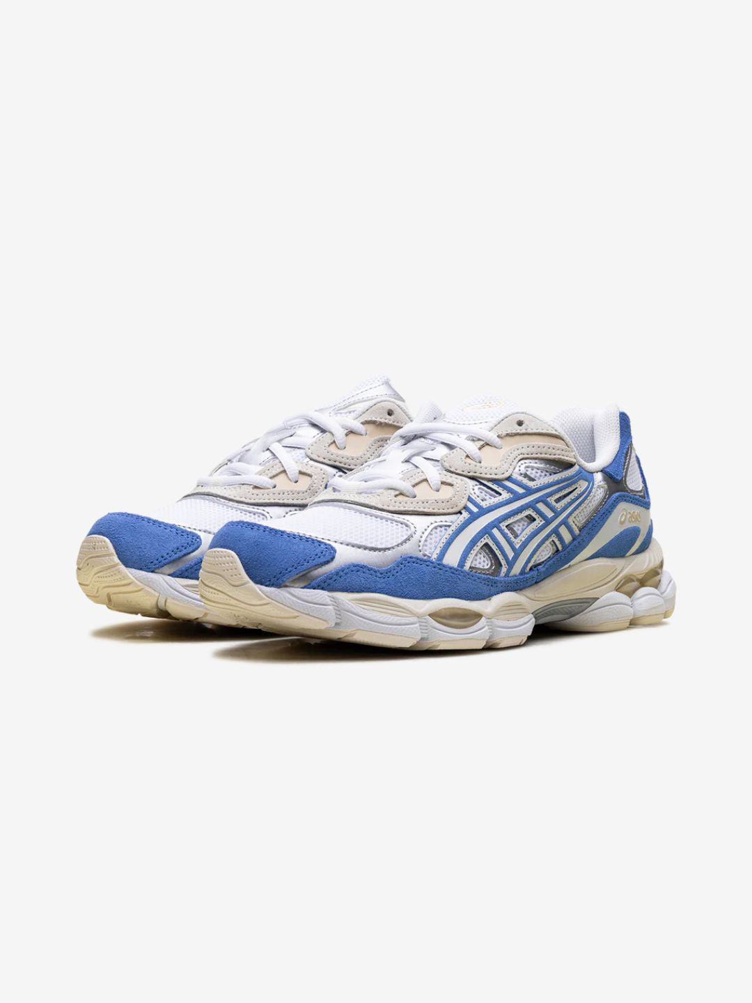 ASICS Gel-NYC White Blue Coast Baskets Blanc Bleu Homme Femme - 2