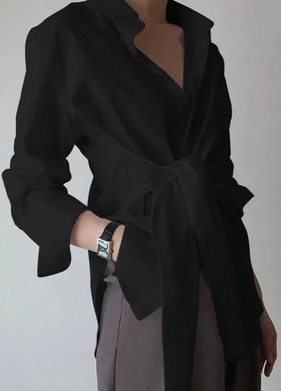 Nora - Top femme élégant à ceinture