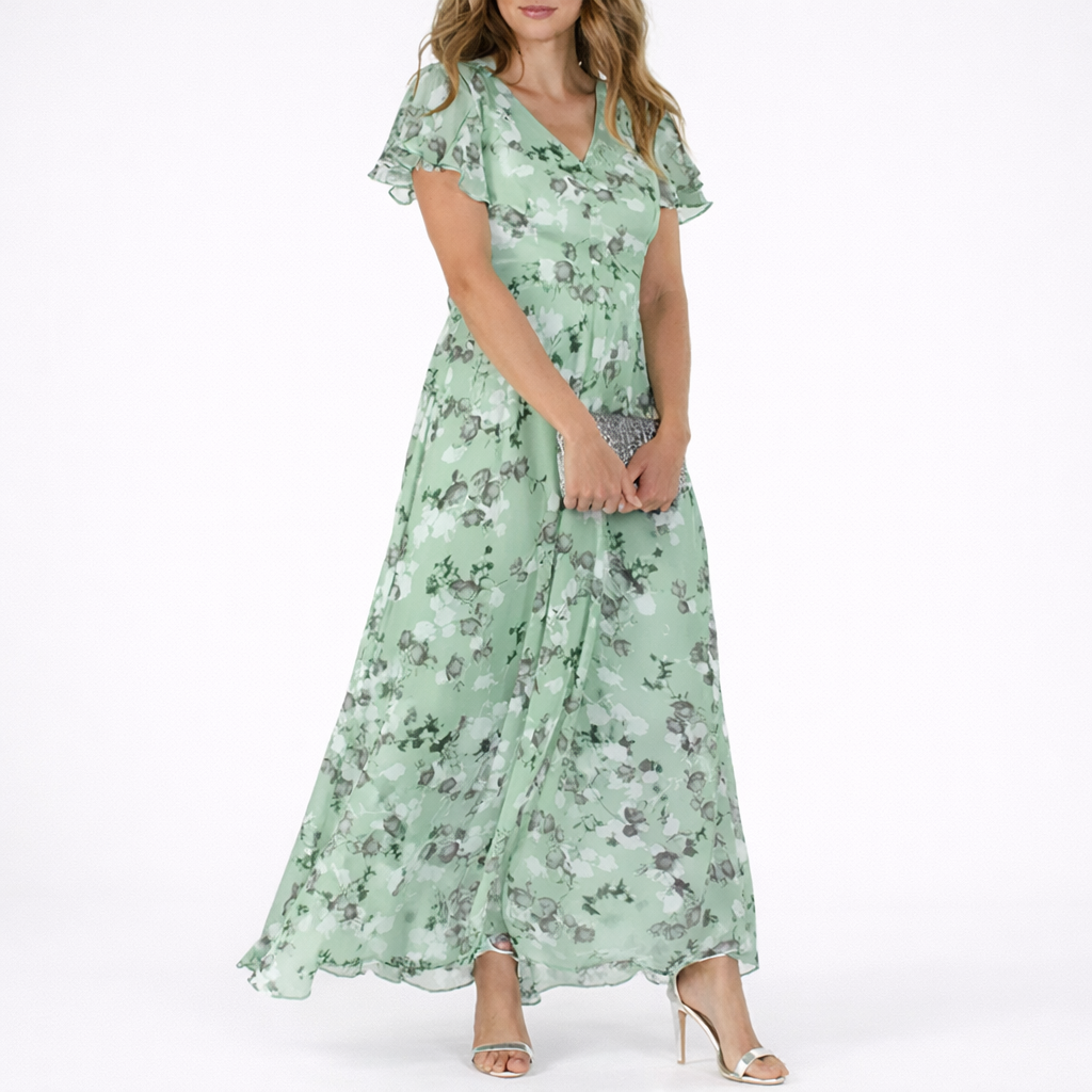 Robe Longue Fleurie Fluide Femme - Robe Longue Été Élégante
