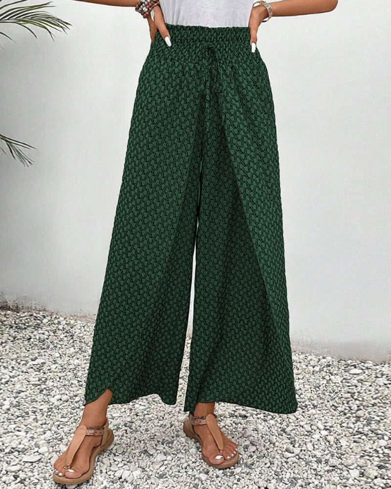 Lunara - Pantalon femme à jambe large large