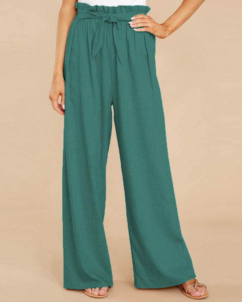 Pantalon Ample Femme Grande Taille Bleu Clair - vue 3
