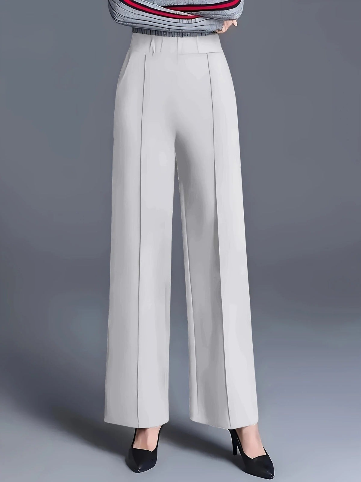 Pantalon Droit Femme Bleu - vue 8