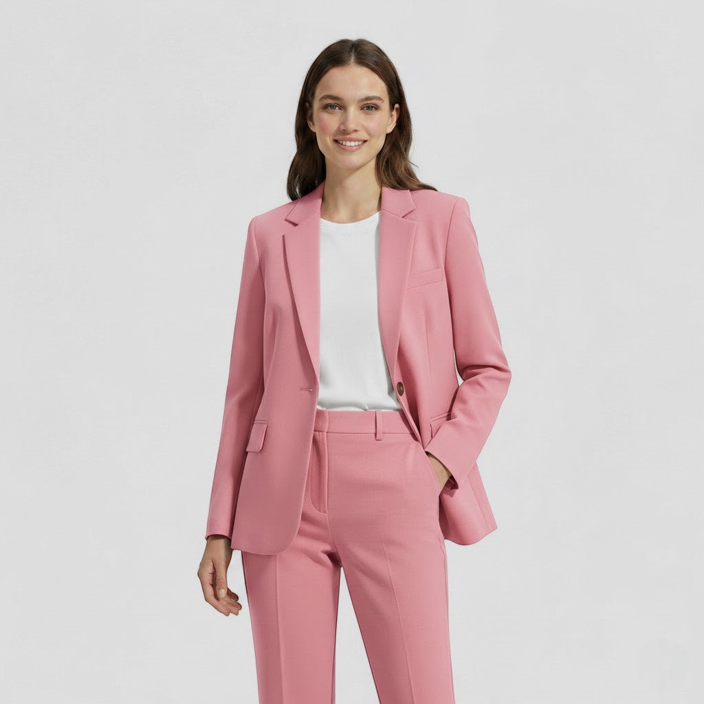 Ensemble Blazer et Pantalon Femme Beige - vue 6