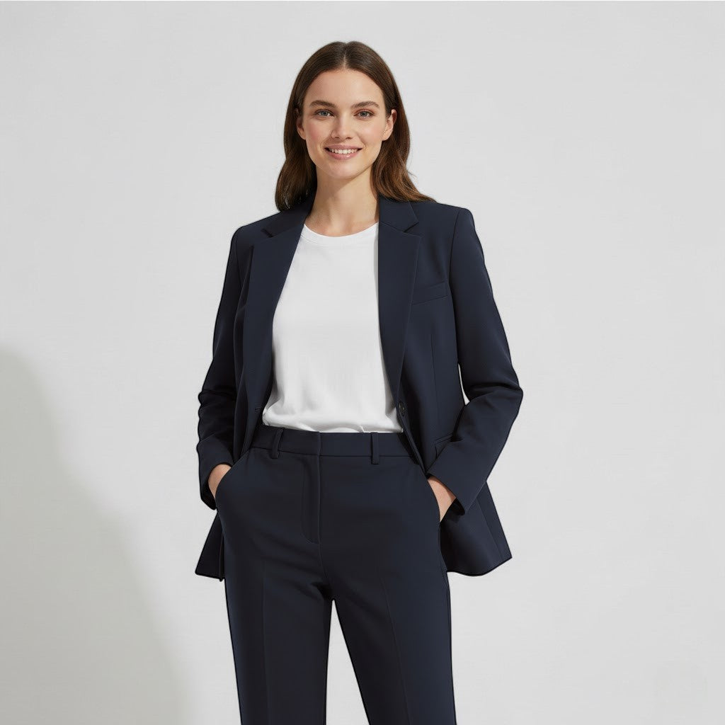 Ensemble Blazer et Pantalon Femme Beige - vue 7
