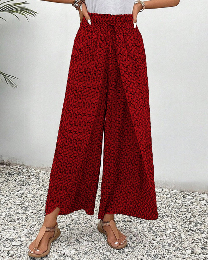 Lunara - Pantalon femme à jambe large large