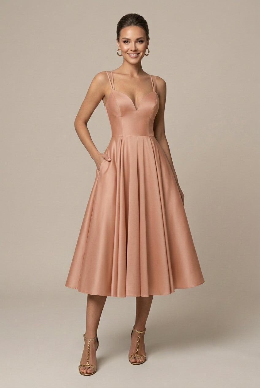 Robe Midi Femme Coupe A Noir - vue 7