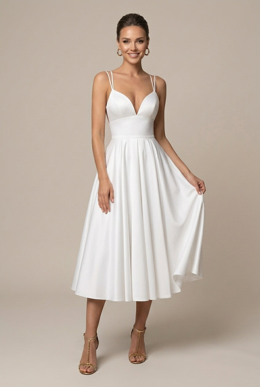 Robe Midi Femme Coupe A Noir - vue 6