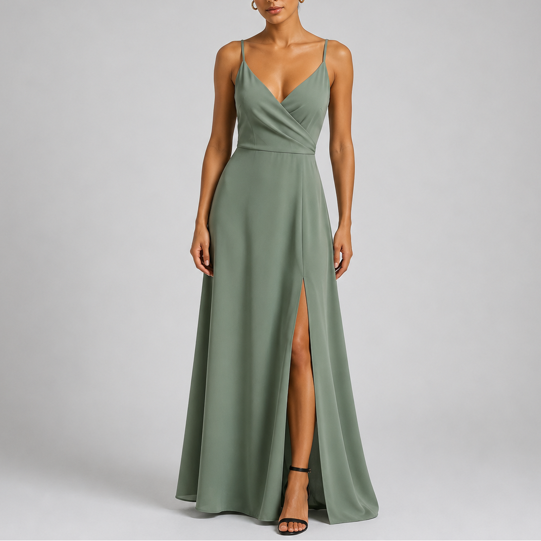 Robe Longue Élégante Femme - Robe Longue Fluide Chic