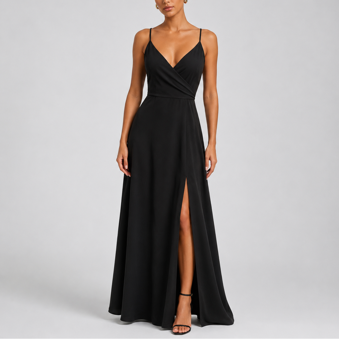 Robe Longue Élégante Femme - Robe Longue Fluide Chic
