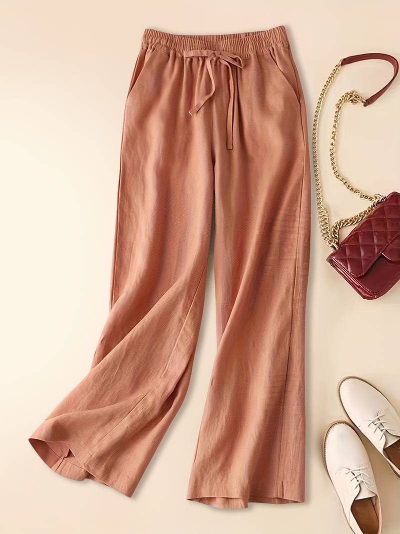 Tina - Pantalon femme en lin coupe relax
