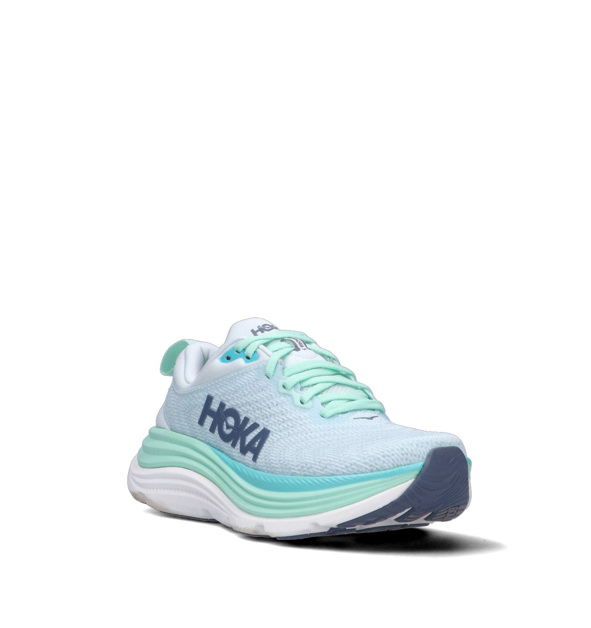 Hoka Gaviota 5 Chaussures Running Stabilité Blanc Bleu Femme - 2