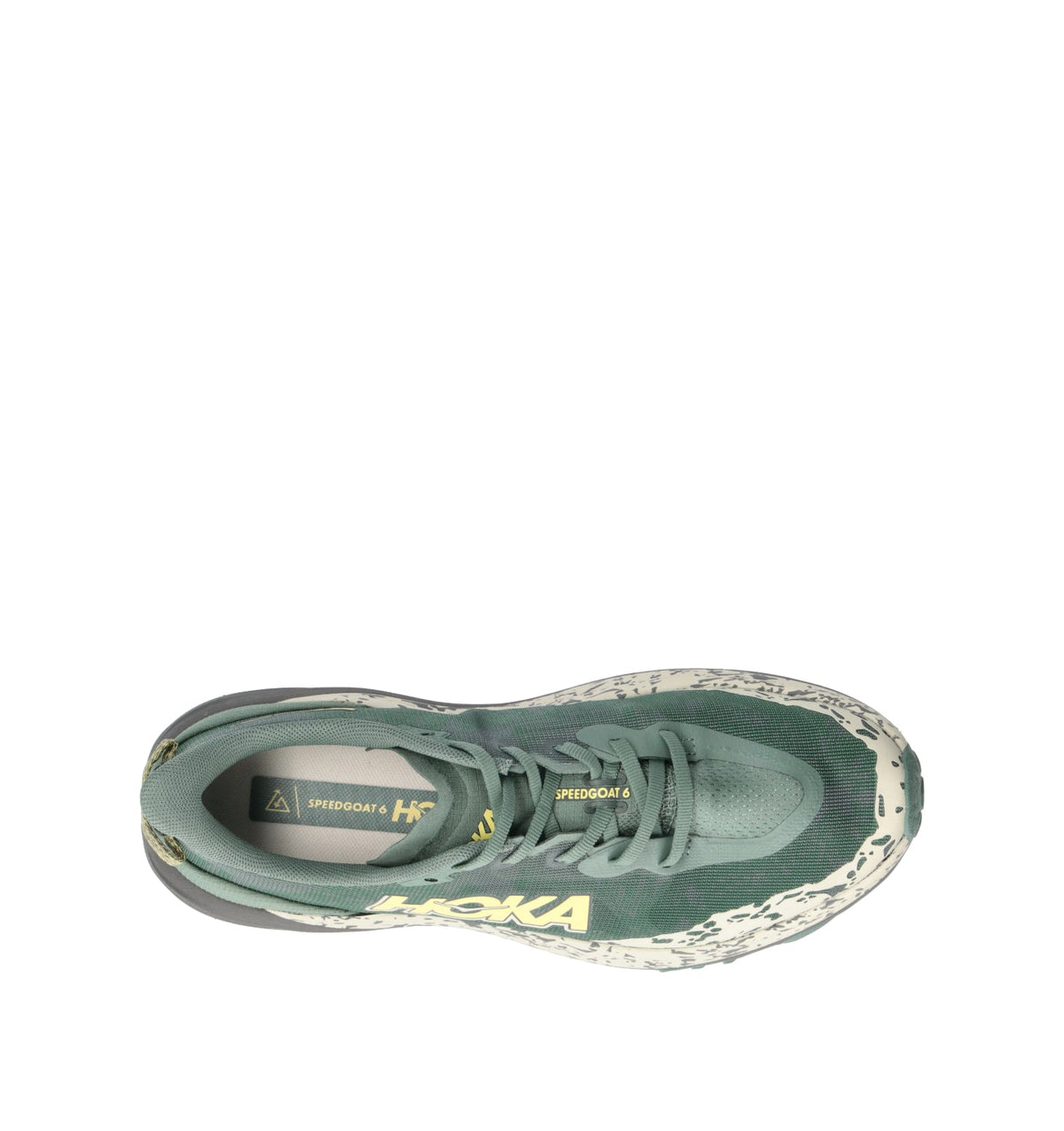 Hoka Speedgoat 6 Chaussures Trail Running Vert Gris Homme - 5
