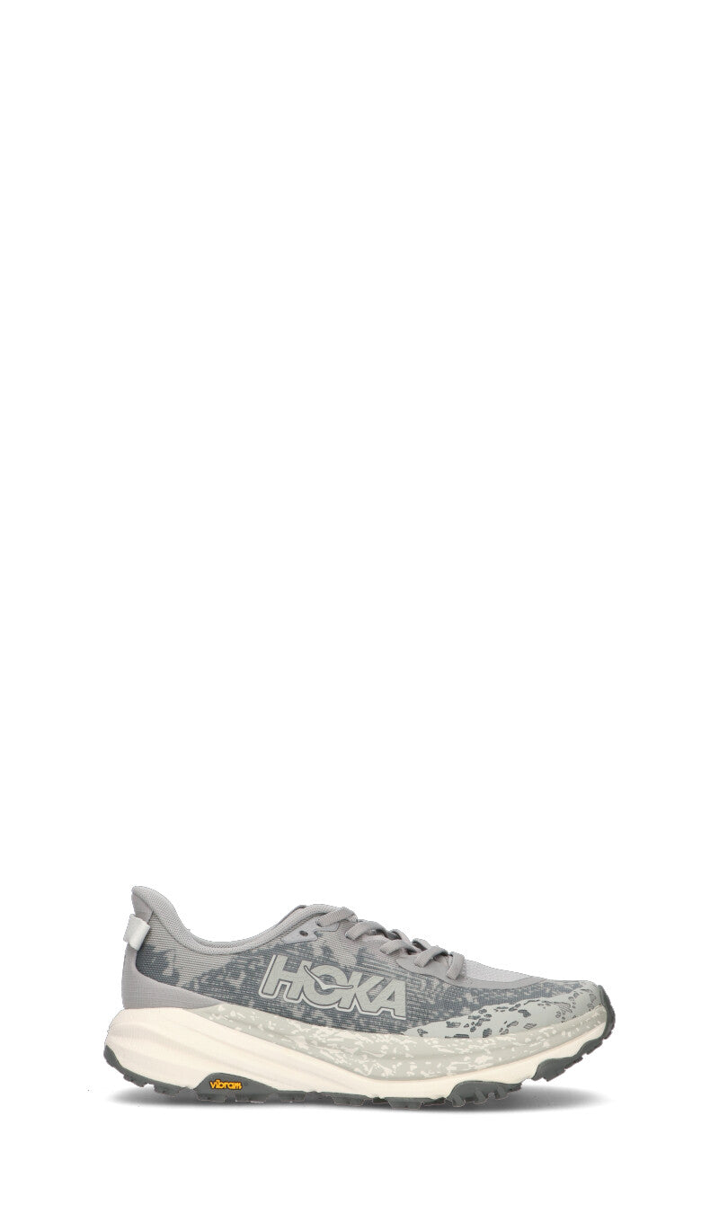 Hoka Speedgoat 6 Chaussures Trail Running Gris Blanc Homme - 1