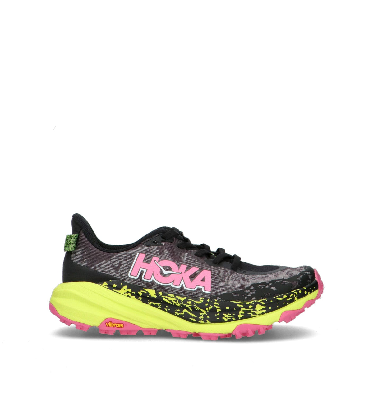 Hoka Speedgoat 6 Chaussures Trail Running Noir Jaune Femme - 1