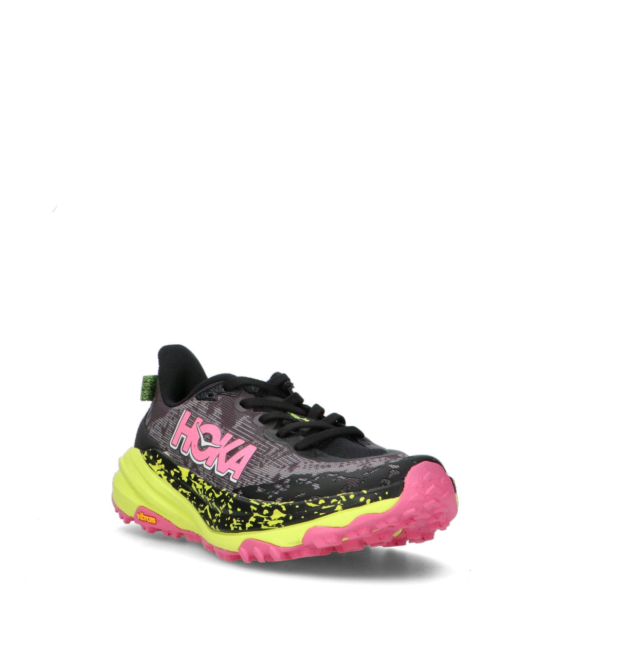 Hoka Speedgoat 6 Chaussures Trail Running Noir Jaune Femme - 2