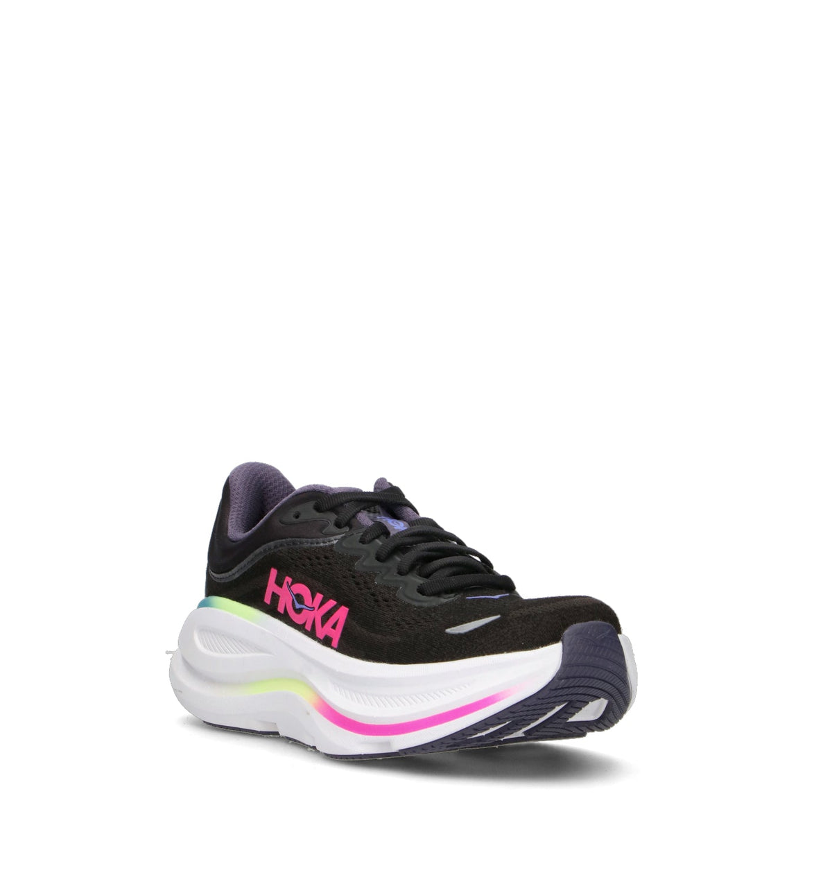 Hoka Bondi 9 Chaussures Running Noir Rose Femme - 2