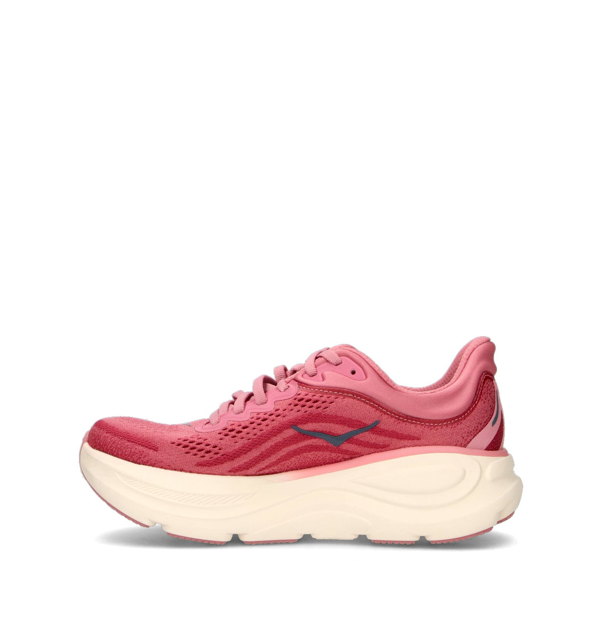 Hoka Bondi 9 Chaussures Running Rose Rouge Femme - 4