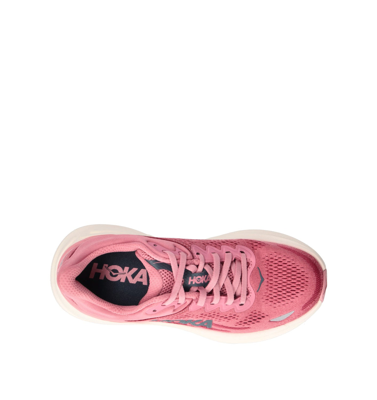 Hoka Bondi 9 Chaussures Running Rose Rouge Femme - 5