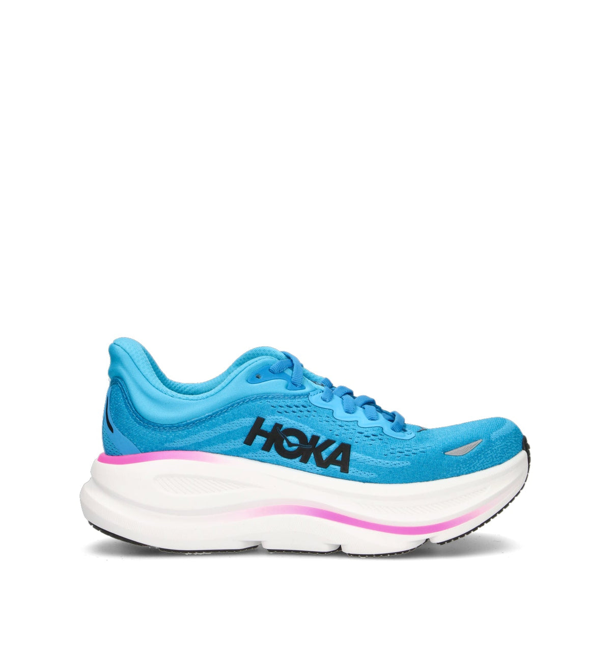 Hoka Bondi 9 Chaussures Running Bleu Rose Femme - 1
