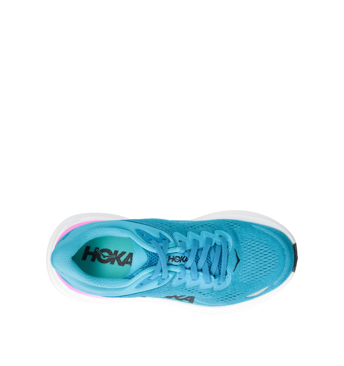 Hoka Bondi 9 Chaussures Running Bleu Rose Femme - 5