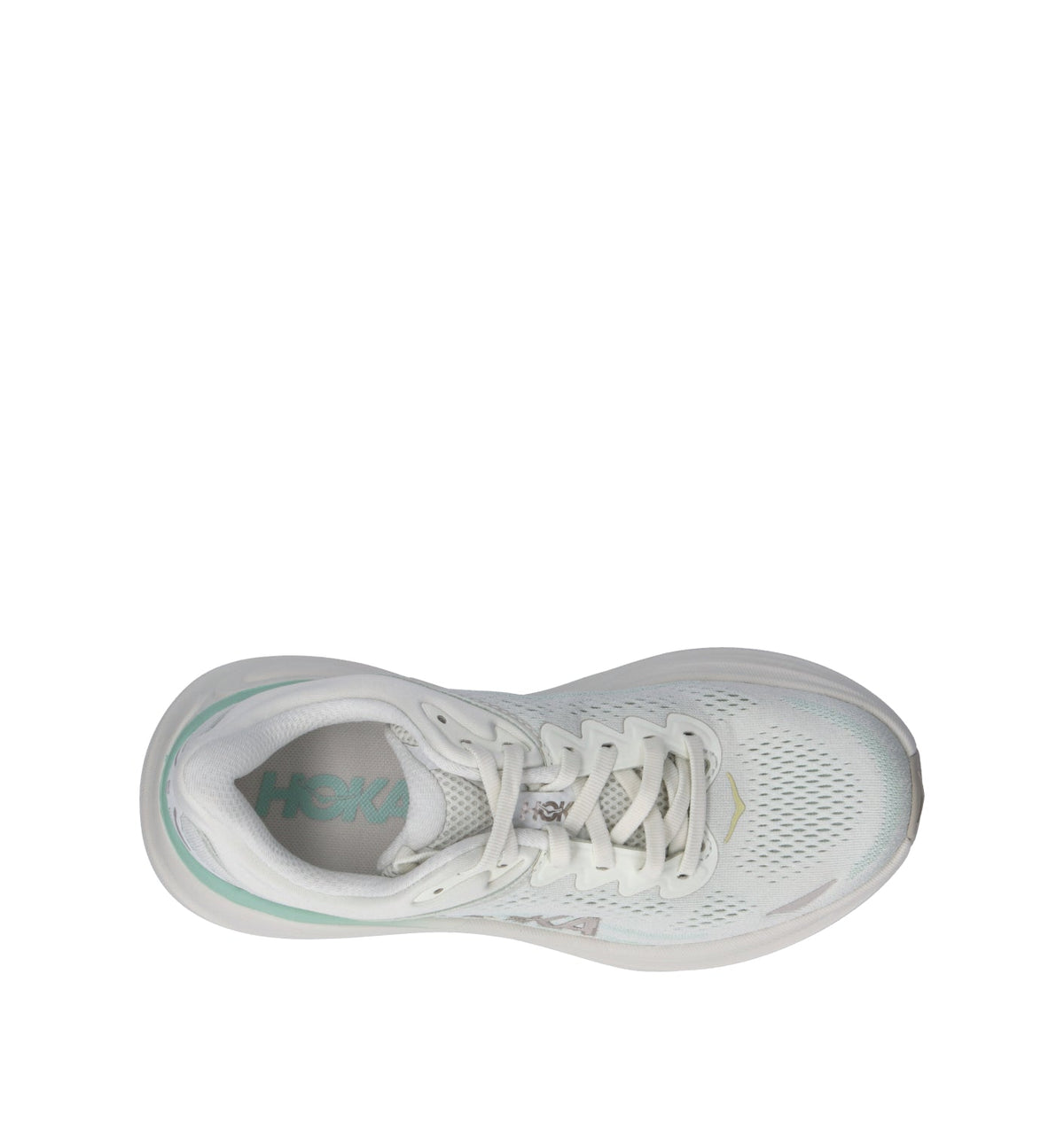 Hoka Bondi 9 Chaussures Running Beige Turquoise Femme - 5