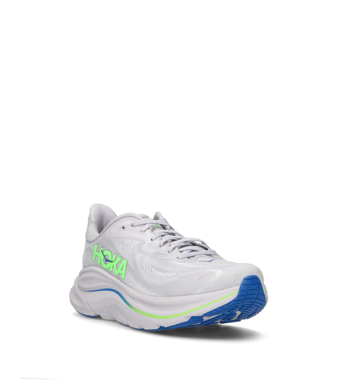 Hoka Clifton 10 Chaussures Running Gris Vert Homme - 2