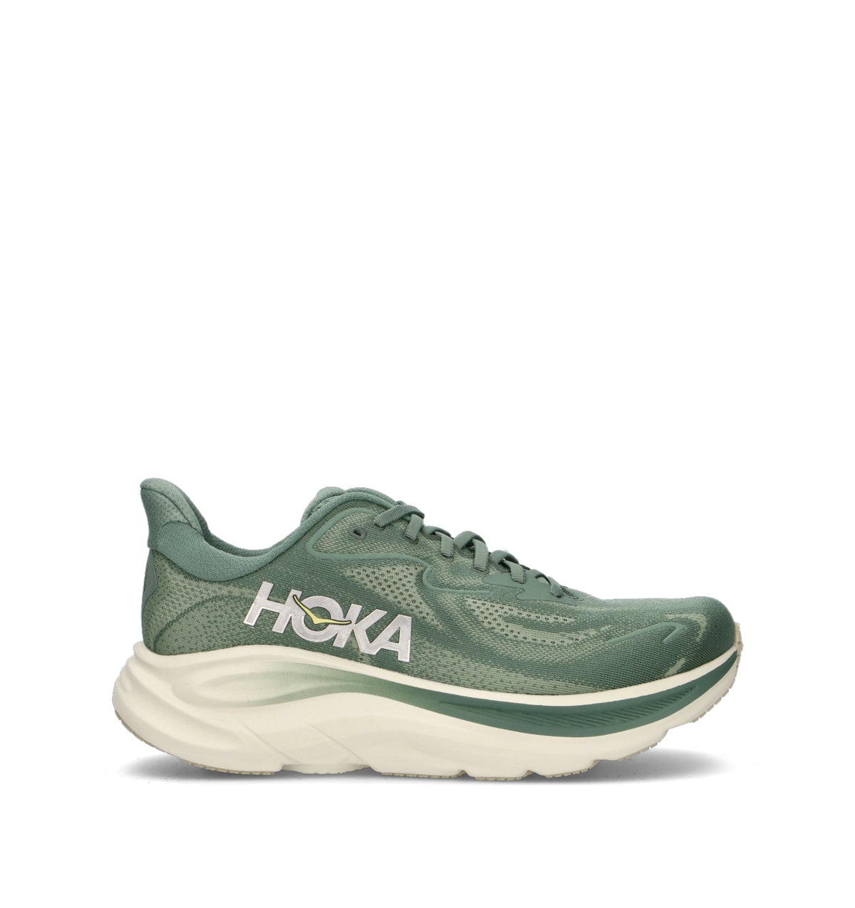 Hoka Clifton 10 Chaussures Running Vert Beige Homme - 1