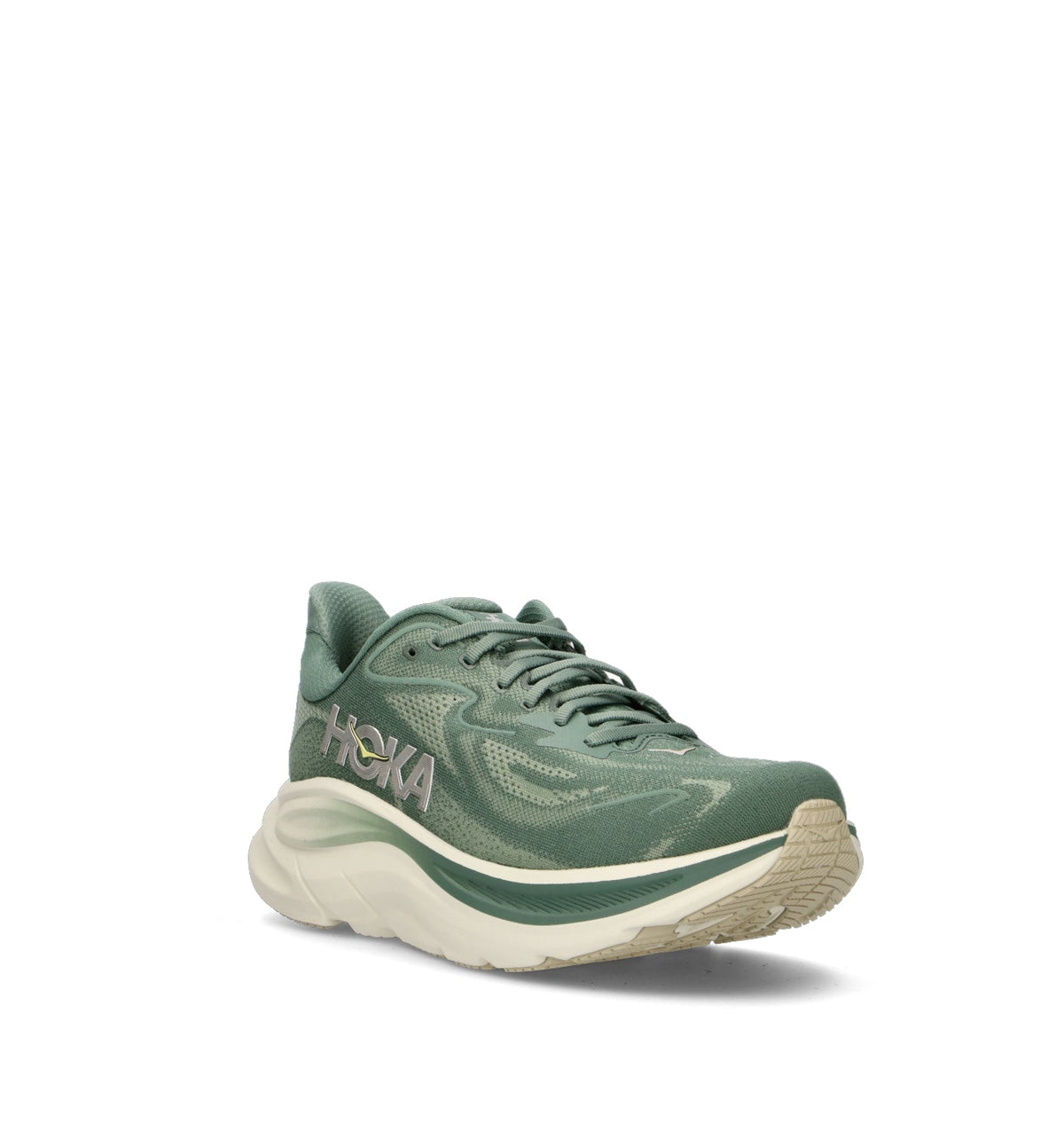 Hoka Clifton 10 Chaussures Running Vert Beige Homme - 2