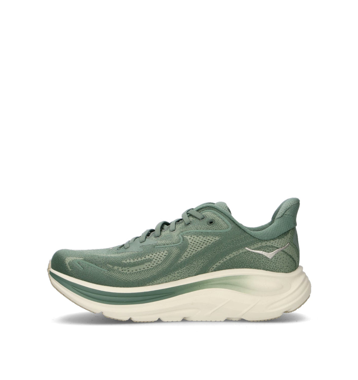 Hoka Clifton 10 Chaussures Running Vert Beige Homme - 4