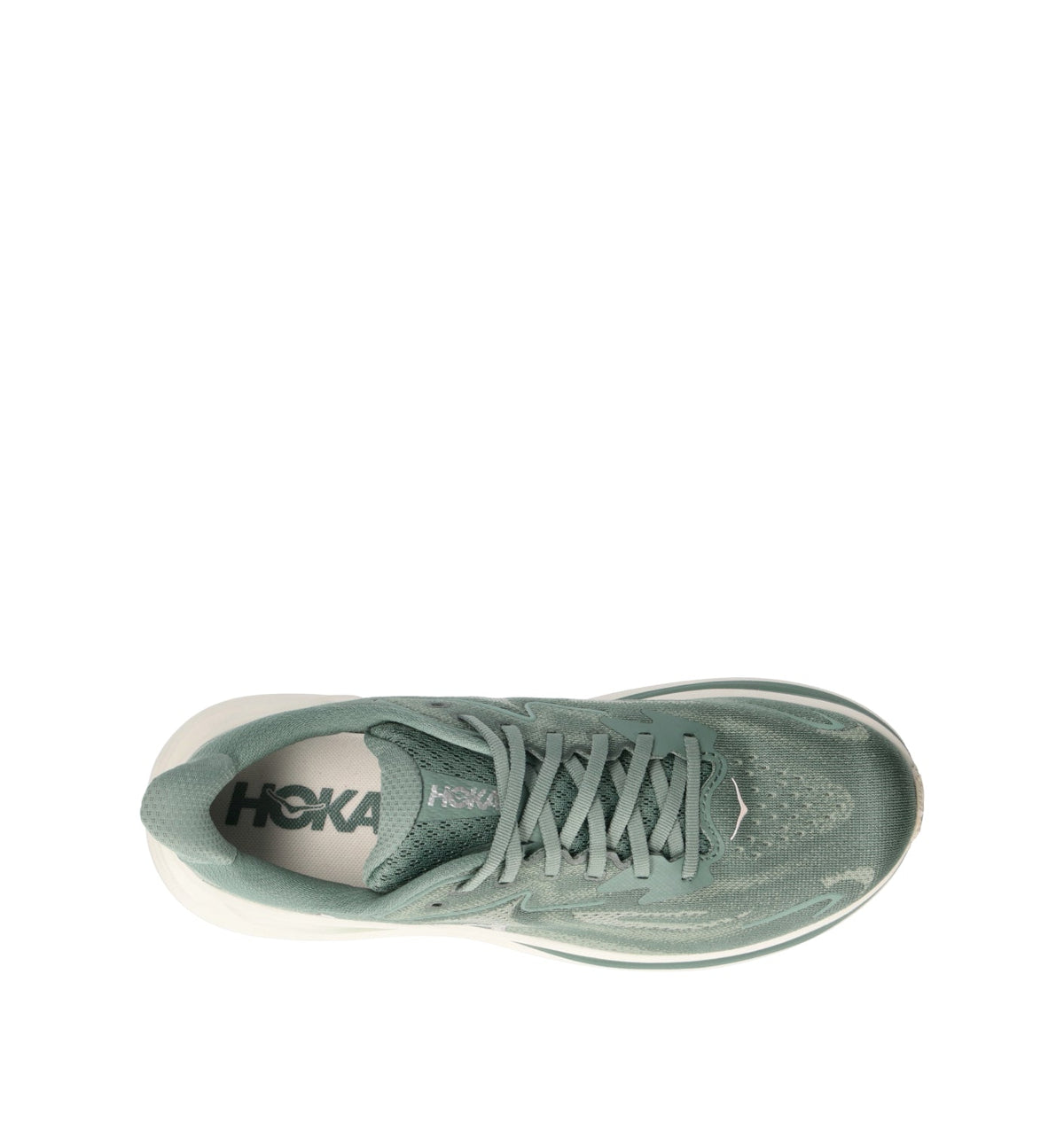 Hoka Clifton 10 Chaussures Running Vert Beige Homme - 5