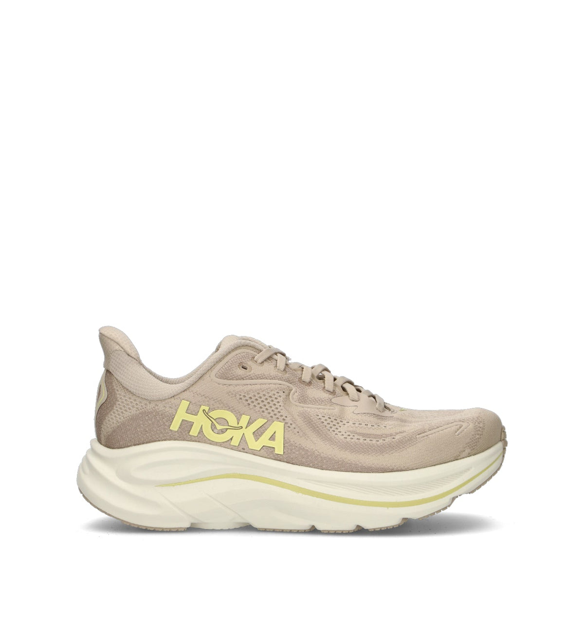 Hoka Clifton 10 Chaussures Running Beige Gris Homme - 1