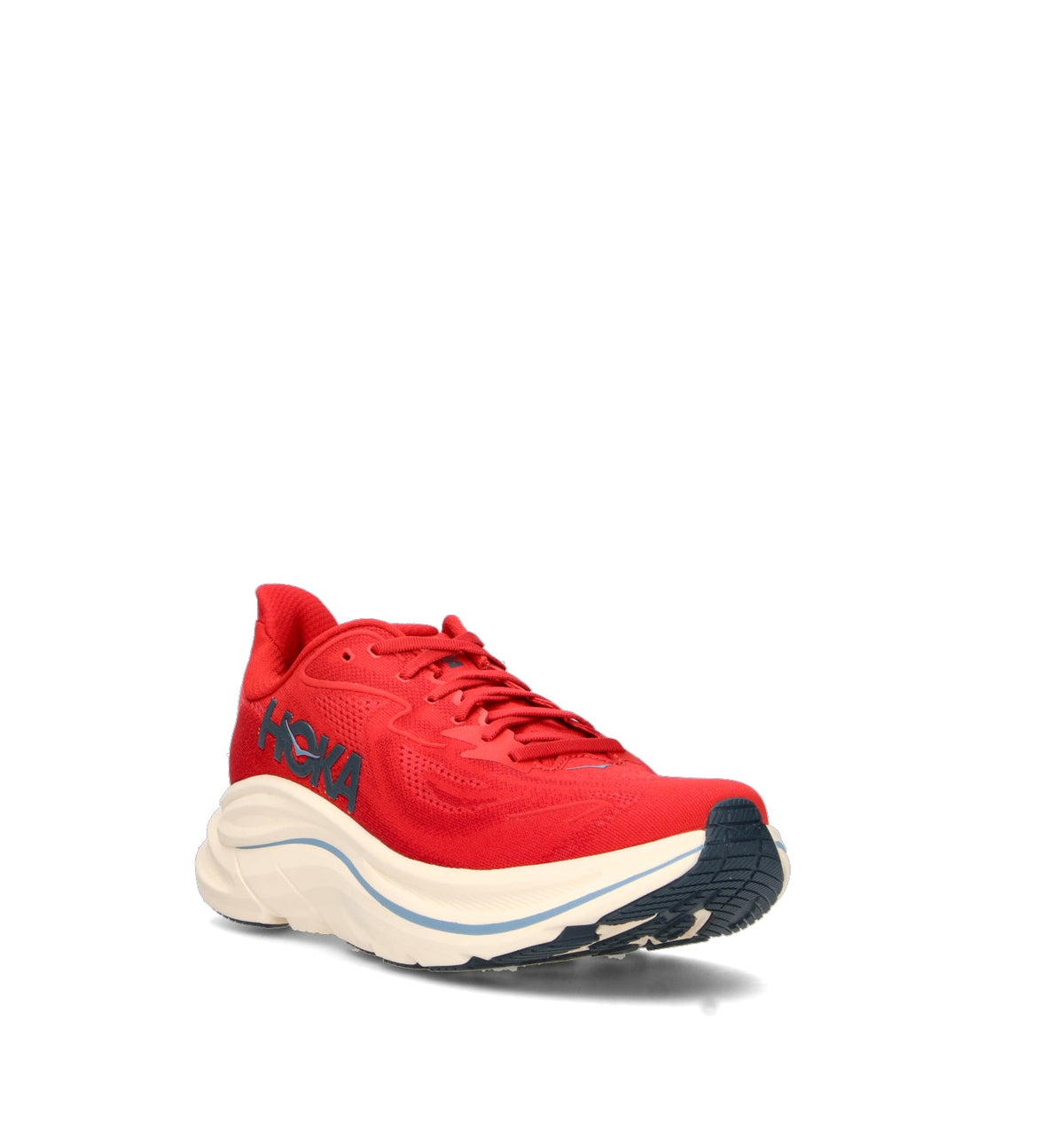 Hoka Clifton 10 Chaussures Running Rouge Bleu Homme - 2