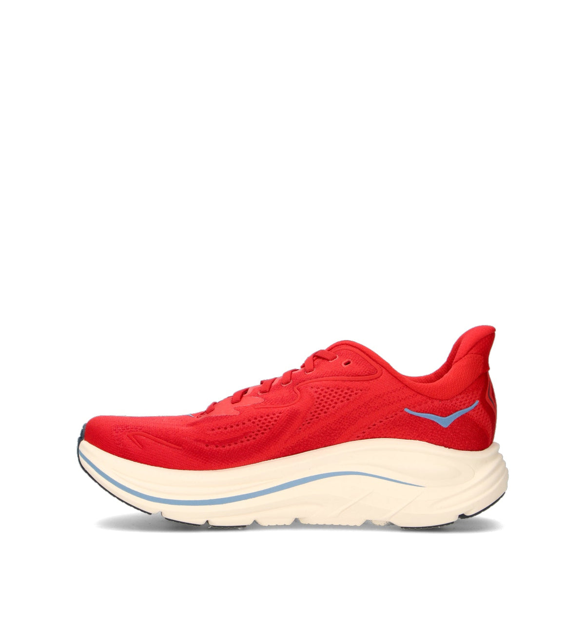 Hoka Clifton 10 Chaussures Running Rouge Bleu Homme - 4