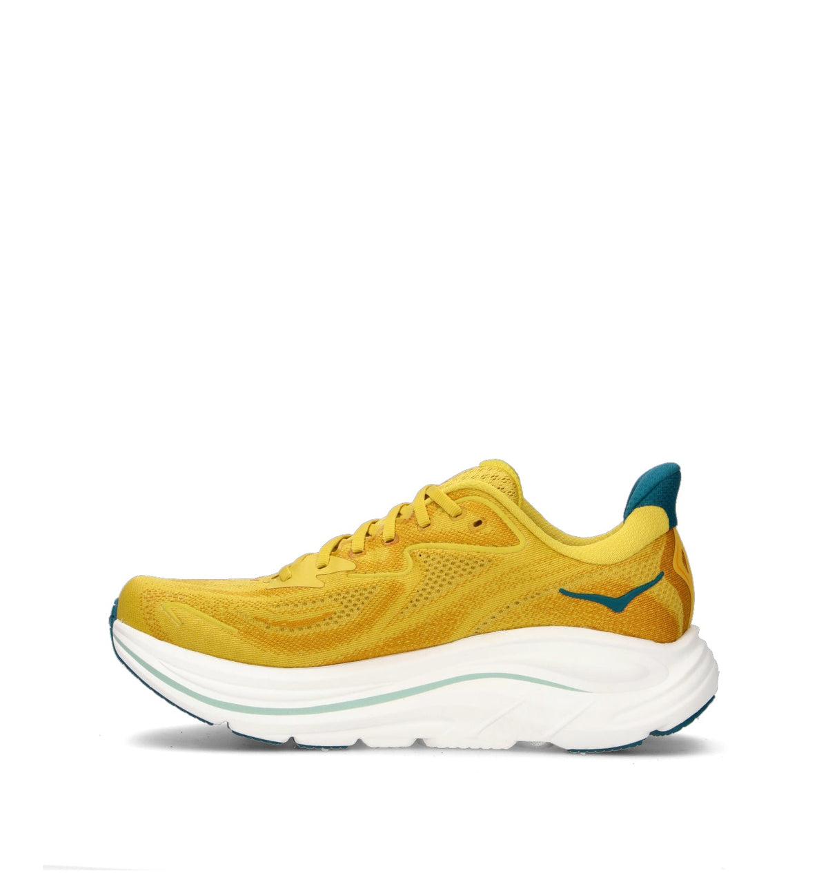 Hoka Clifton 10 Chaussures Running Jaune Bleu Homme - 4