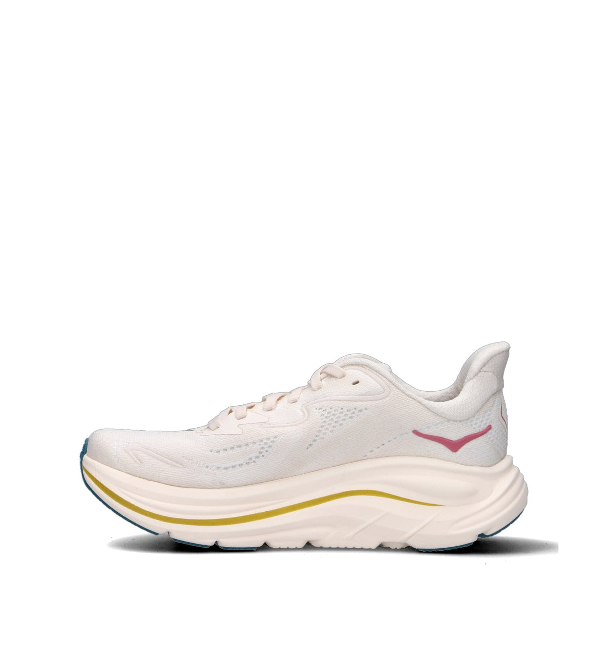 Hoka Clifton 10 Chaussures Running Beige Blanc Femme - 4