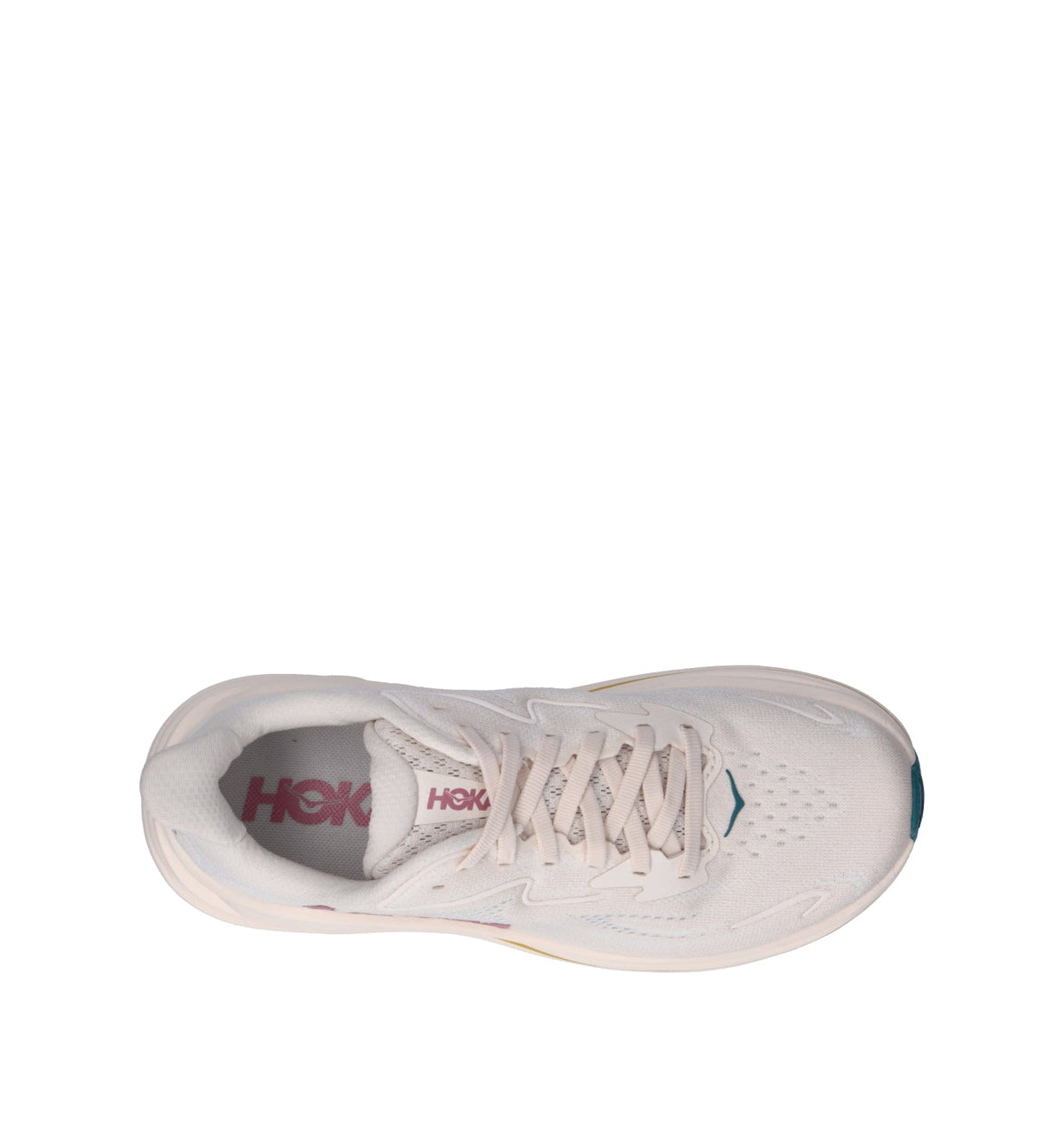 Hoka Clifton 10 Chaussures Running Beige Blanc Femme - 5