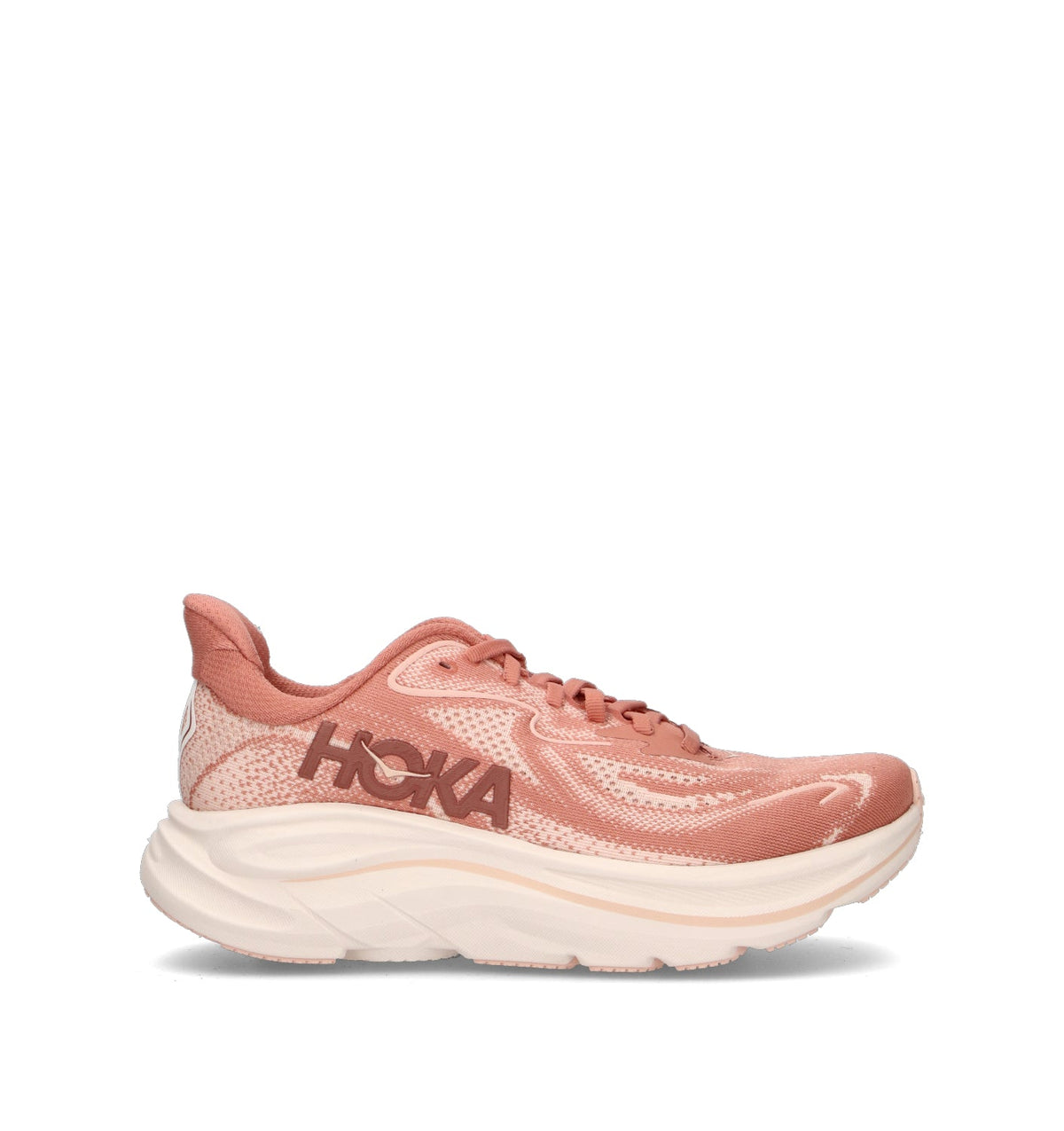 Hoka Clifton 10 Chaussures Running Rose Beige Femme - 1