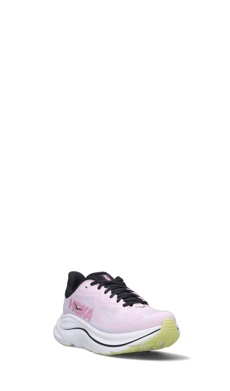 Hoka Clifton 10 Chaussures Running Rose Jaune Femme - 2