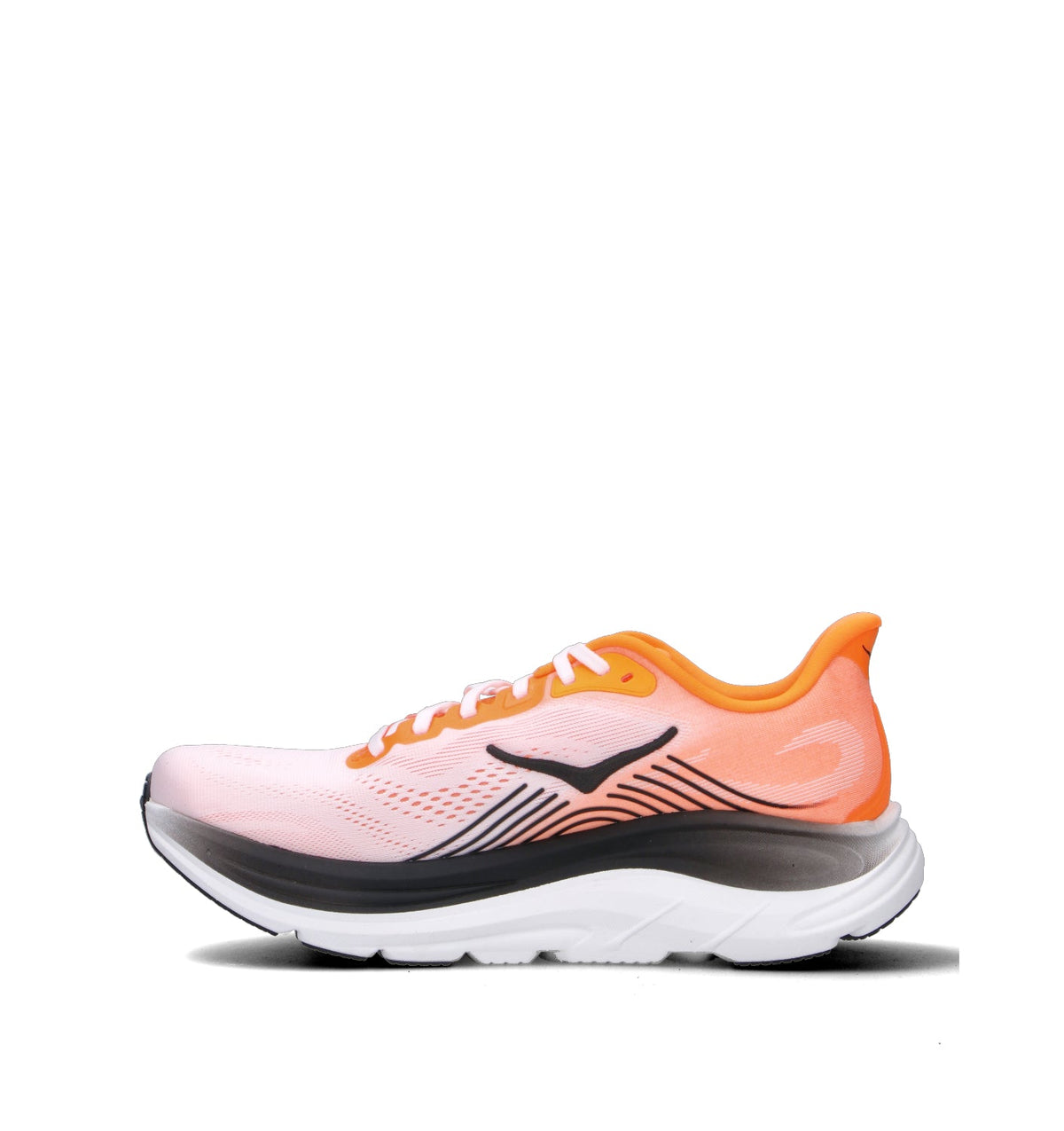 Hoka Clifton 11 Chaussures Running Orange Blanc Homme - 4
