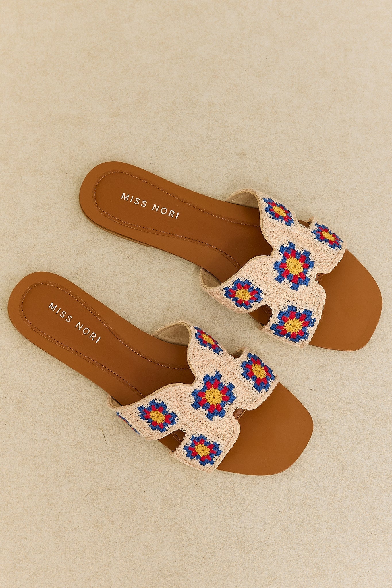 Azzurra - Sandales femme fleuri