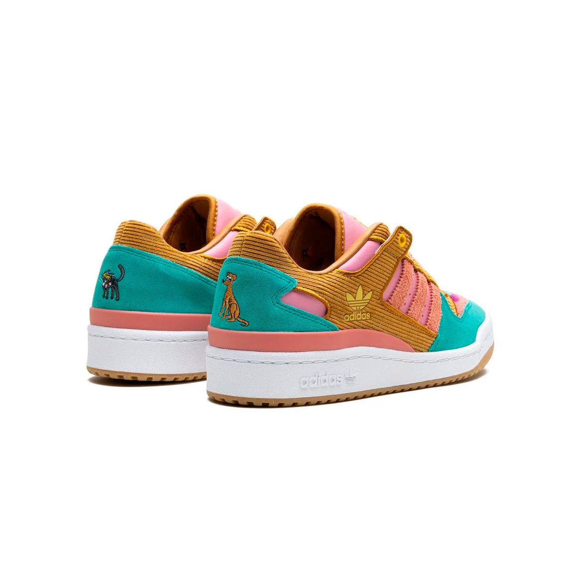 adidas Forum Low The Simpsons Living Room Baskets Rose Multicolore Mixte - 3