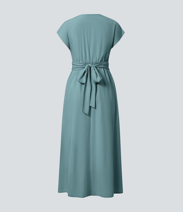 Robe Midi Femme Légère Bleu Océan - vue 7